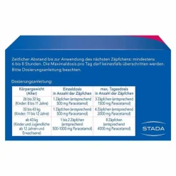 Discount Paracetamol ® 500 mg Zäpfchen, 10 St Kinder Paracetamol|Fiebermittel Kinder