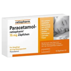 Sale Paracetamol-® 75 mg Zäpfchen, 10 St Kinder Paracetamol|Fiebermittel Kinder