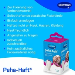 Outlet Peha-haft ® Kohäsive Fixierbinde latexfrei 8 cm x 4 m, 1 St
