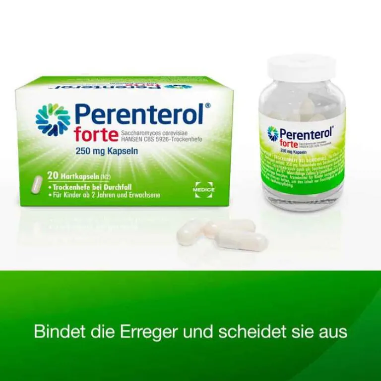 Sale Perenterol ® forte 250 mg bei akutem Durchfall & zur Vorbeugung, 2x20 St