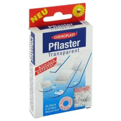 Sale Chemoplast Pflaster transparent wasserfest 4 Größen, 20 St