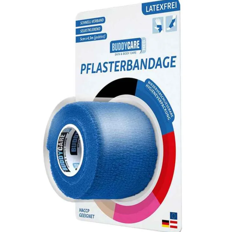 Clearance Buddycare Pflasterbandage latexfrei Med blau, 1 St