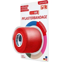 Hot Buddycare Pflasterbandage latexfrei Med rot, 1 St