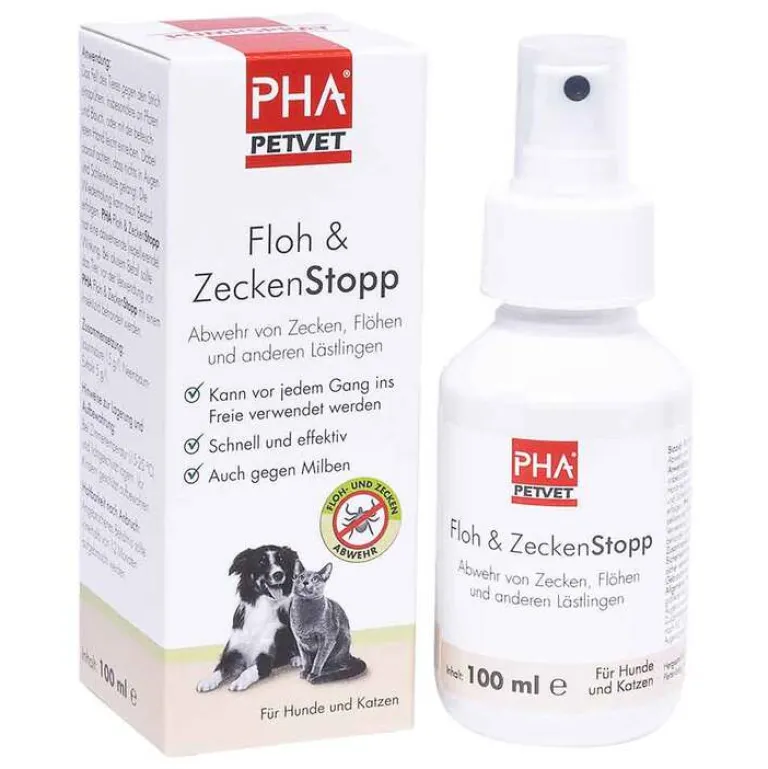 Floh & Zeckenstopp Pumpspray für Hunde / Katzen, 100 ml Flöhe, Zecken & Co.|Flöhe, Zecken & Co.
