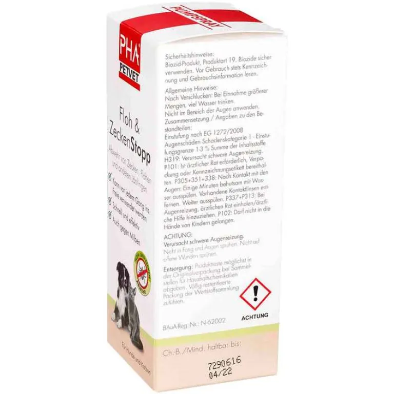 Floh & Zeckenstopp Pumpspray für Hunde / Katzen, 100 ml Flöhe, Zecken & Co.|Flöhe, Zecken & Co.
