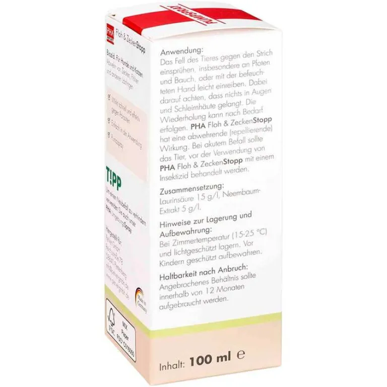 Floh & Zeckenstopp Pumpspray für Hunde / Katzen, 100 ml Flöhe, Zecken & Co.|Flöhe, Zecken & Co.
