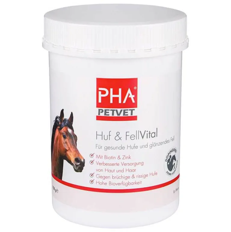 Hot Huf & Fellvital für Pferde Pulver, 750 g Pferde