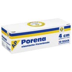 Best Porena elastische Mullbinde binde 4cm ohne Cello weiß, 10 St Mullbinden