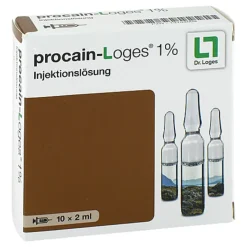 New Procain-Loges 1% Injektionslösung Ampullen, 10X2 ml Procain