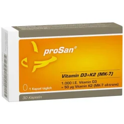 Best Prosan Vitamin D3 + K2 MK-7 Kapseln, 30 St