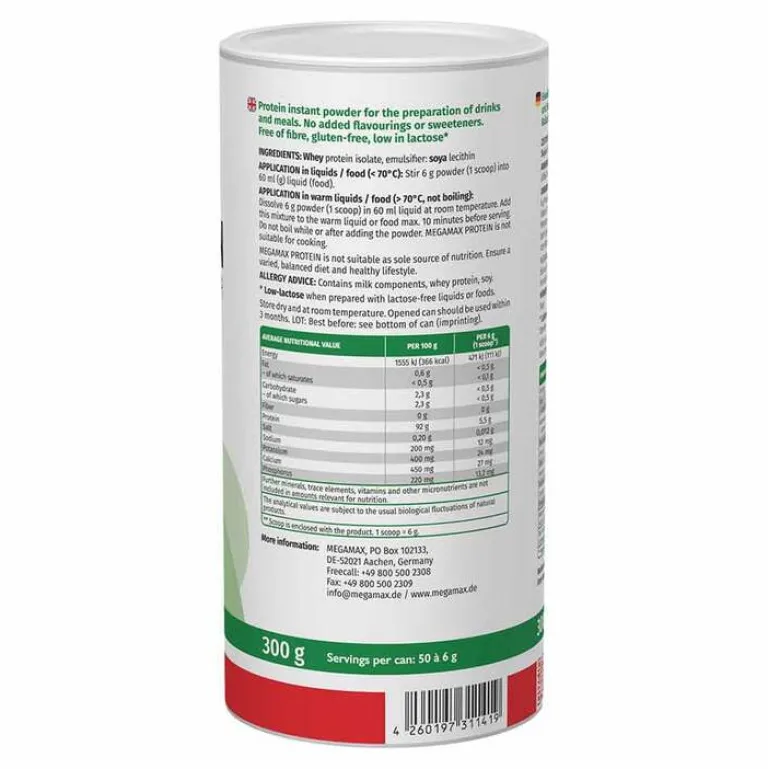 Discount Megamax Protein Powder instant , 300 g