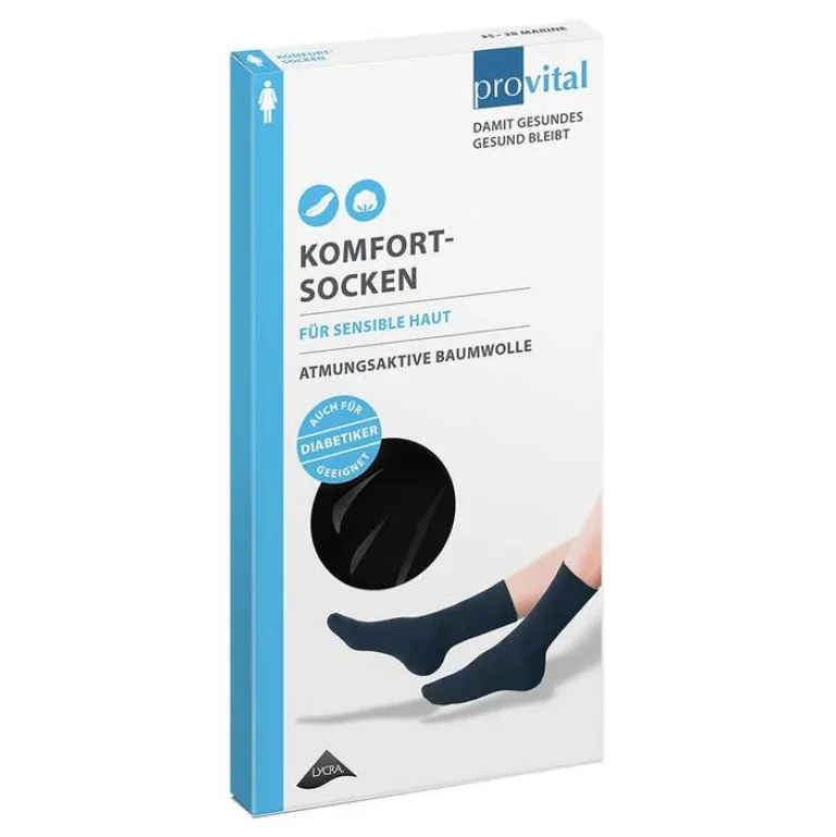 New Komfortsocken women Größe 39 - 42 schwarz, 2 St Stütz- Und Reisestrümpfe