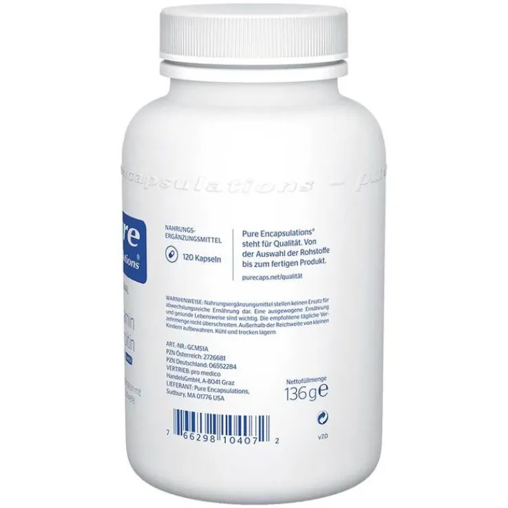 Pure Encapsulations Glucosamin+Chondroitin+MSM Kapseln, 120 St