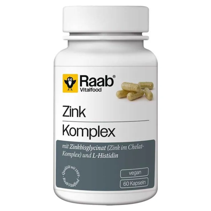 Raab Vitalfood Zink Komplex Kapseln, 60 St
