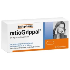 Online Ratiogrippal 200 mg / 30 mg Filmtabletten, 20 St