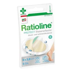 Best Ratioline Blasenpflaster 3,8x6 cm klein, 5 St Blasenpflaster