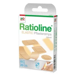 New Ratioline elastic Pflasterstrips in 4 Größen, 20 St
