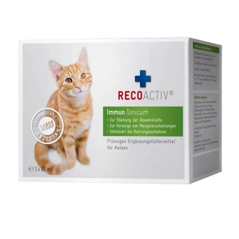 Clearance Recoaktiv Recoactiv Immun Tonicum für Katzen Kurpackung, 3X90 ml