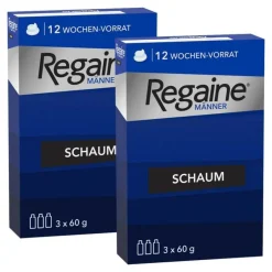 Clearance Männer Schaum 5%, 2x3x60 ml Mittel Gegen Haarausfall