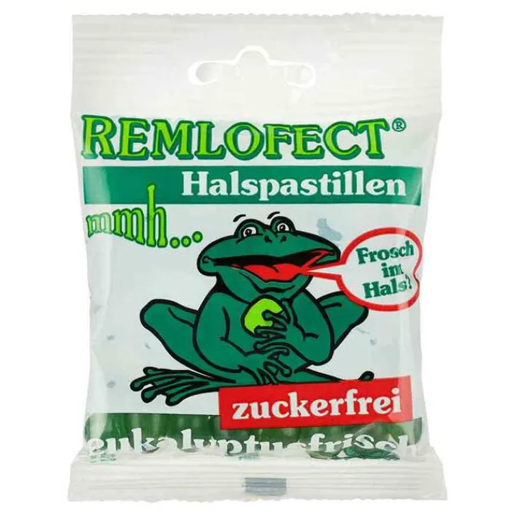 Remlofect Halspastillen zuckerfrei eukalypt.frisch, 50 g