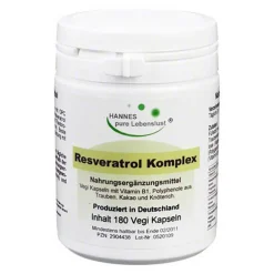 Hot Hannes pure Lebenslust Resveratrol Komplex Vegi Kap, 180 St