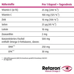 Sale Makula Omega-3 Kapseln, 90 St Augenvitamine