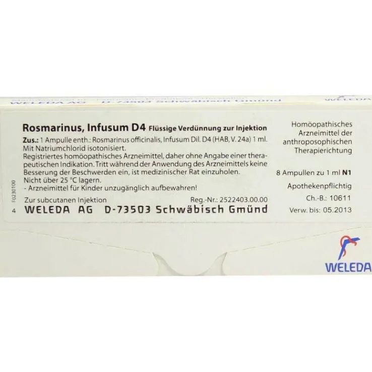 Rosmarinus D 4 Ampullen, 8X1 ml