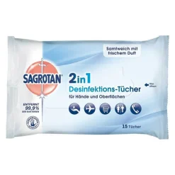 Clearance Sagrotan ® 2in1 Desinfektions-Tücher, 15 St