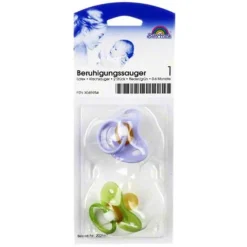 New Babyfrank Sauger Kirsche Latex Größe 1 0 - 6 Mon.flied. / grün, 2 St