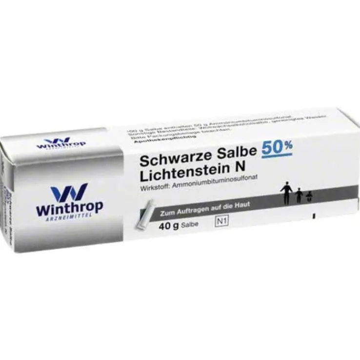 Schwarze Salbe 50% Lichtenst, 40 g