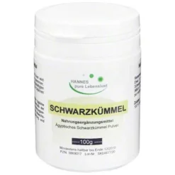 Schwarzkümmel Pulver pur, 100 g Schwarzkümmelöl