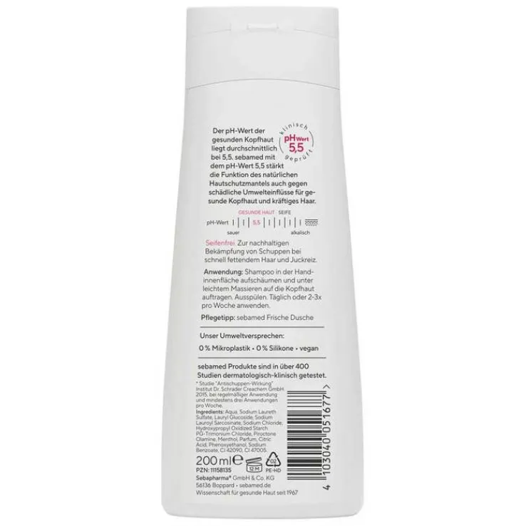 Sebamed Anti Schuppen Shampoo Plus, 200 ml