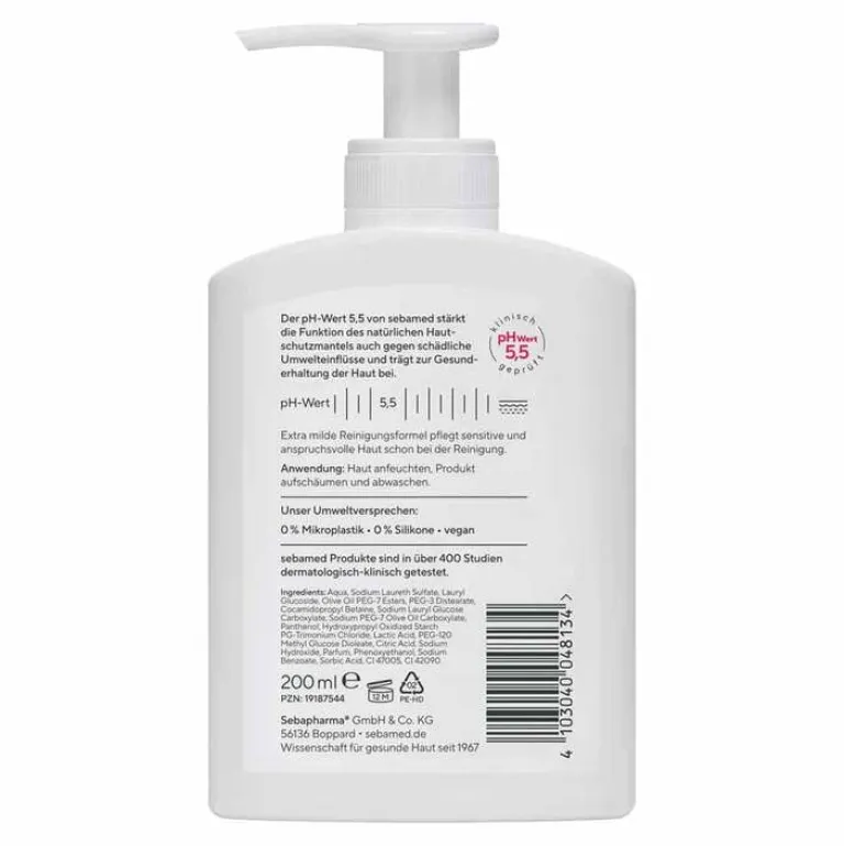 Best Sebamed Waschemulsion Oliven + Panthenol, 200 ml