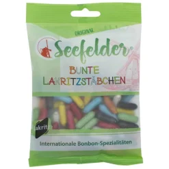 Clearance Seefelder Bunte Lakritzstäbchen , 100 g Lakritz