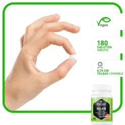 Vitamaze Selen 200 µg hochdosiert vegan Tabletten, 180 St
