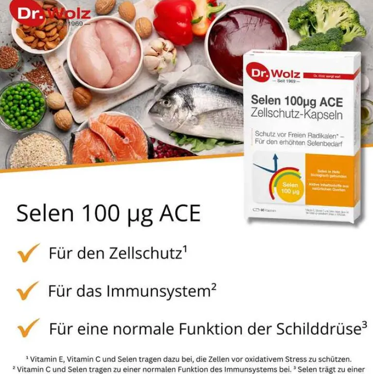 Hot Dr. Wolz Selen ACE 100 µg 60 Tage, 60 St