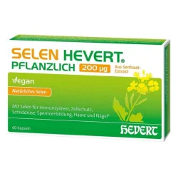 Hot Hevert Selen pflanzlich 200 µg Kapseln, 60 St
