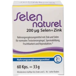 Online Selennaturel 200 µg + Zink Kapseln, 60 St Selen