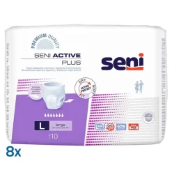 New Seni Active Plus large, 8X10 St