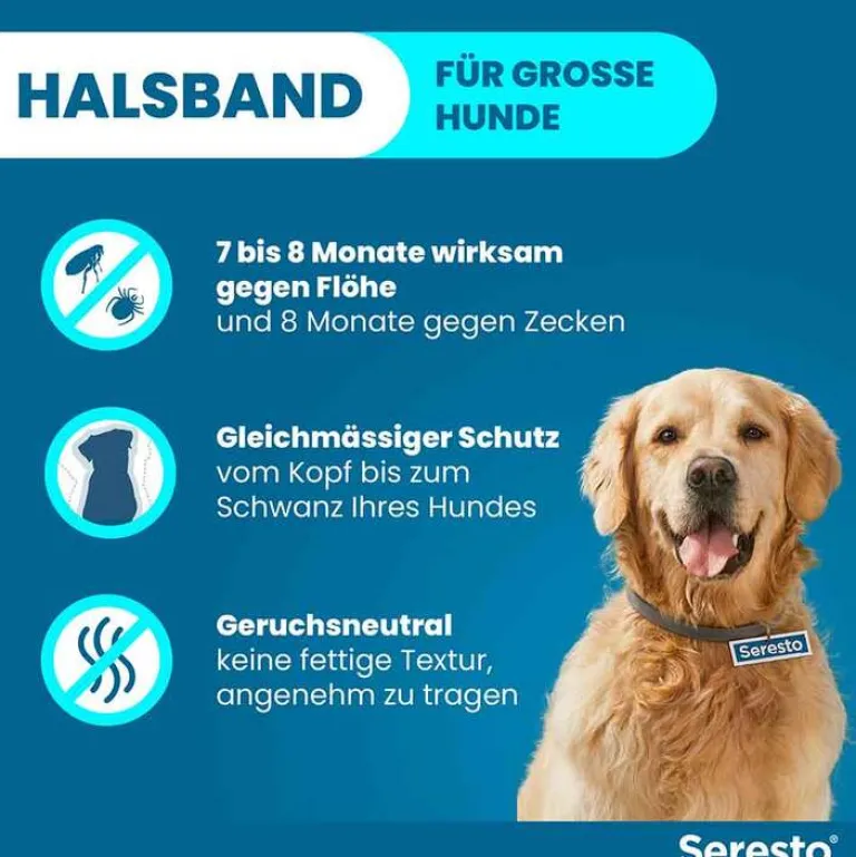 Online Seresto Halsband für große Hunde über 8 kg, 1 St
