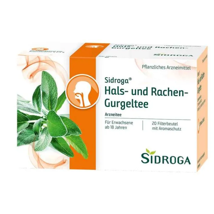 Sidroga® Hals- und Rachen-Gurgeltee Filterbeutel, 20X2.5 g