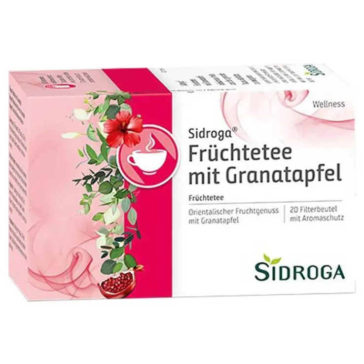 Sidroga Wellness Früchtetee mit Granatapfel Filterb., 20X2.0 g