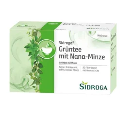 New Sidroga Wellness Grüntee mit Nana-Minze Filterbeutel, 20X1.5 g