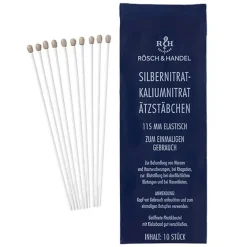 New SILBERNITRAT-KALIUMNITRAT ÄTZSTÄBCHEN 115 mm elastisch, 10 St Warzenstift