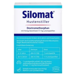 Best Silomat Hustenstiller Dextromethorphan mit Honig-Geschmack, 20 St