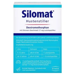 Hot Silomat Hustenstiller DMP Zitrone Lutschpastillen, 40 St