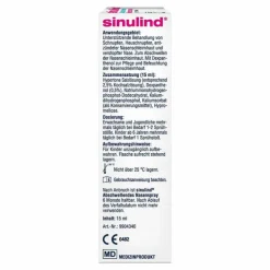 Outlet Sinulind Abschwellendes Nasenspray, 15 ml