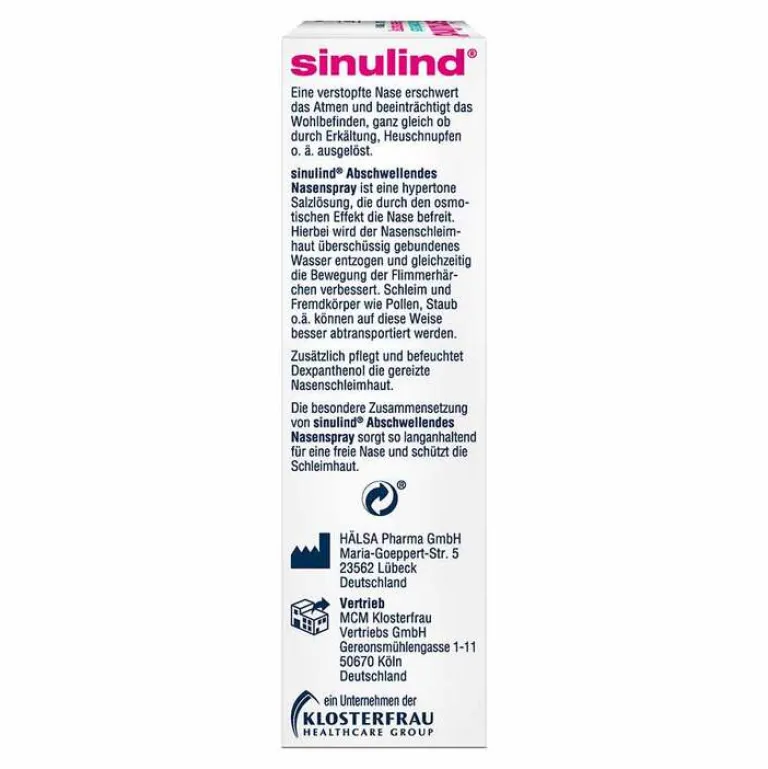 Outlet Sinulind Abschwellendes Nasenspray, 15 ml