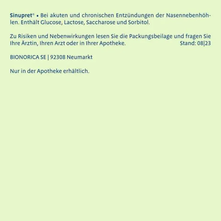 Sinupret® überzogene Tabletten, 200 St