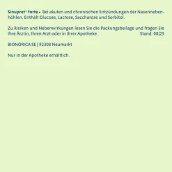 New Sinupret forte überzogene Tabletten, 100 St